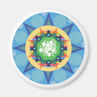 Blå mandala magnet