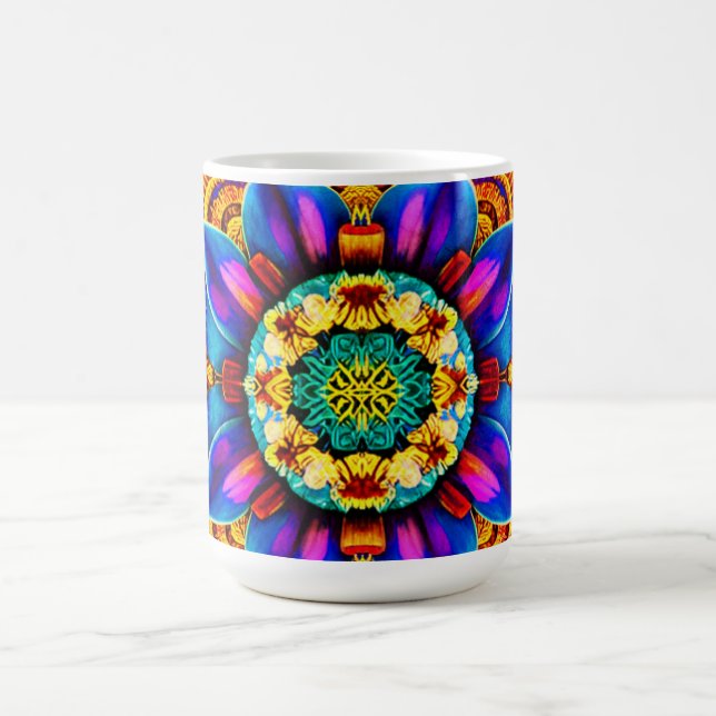 Blå Mandala Vattenflaska Kaffemugg (Center)