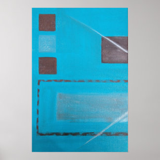 Blå Måne 1/3 Poster