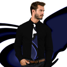 Blå Måne: Abstrakt blå, vit och svart