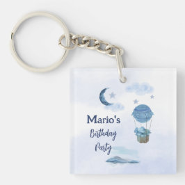 Blå måne lilla elefantfödelsedag