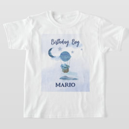 Blå måne lilla elefantfödelsedag t shirt