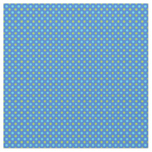 Blå Måne-turkos Blue Grönt Polka dots Fabric Tyg