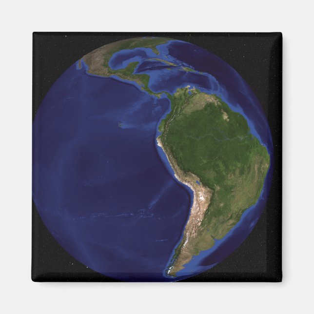 Blå marbeln nästa Generation-jord 8 Magnet (Framsidan)