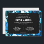 Blå marble Star av David Anpassningsbar Pub Bat mi Inbjudningar<br><div class="desc">Perfekt-kort för att tillkännage ett bat mitzvah, pub mitzvah eller annat judiskt firande! Hand gjorde abstrakt konst åt dig på framsidan och baksidan! FULLT ANPASSADE! Klicka på "Anpassa" ovan om du vill redigera texten. Klicka på "Redigera med verktyg" om du vill justera typsnitt, färg och placeringar och ta bort baksidans...</div>