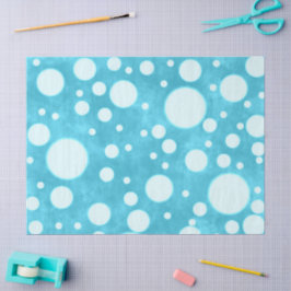 Blå marble White Polka dots Mönster Decoupage