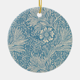 Blå marigolds (av William Morris) Julgransprydnad Keramik