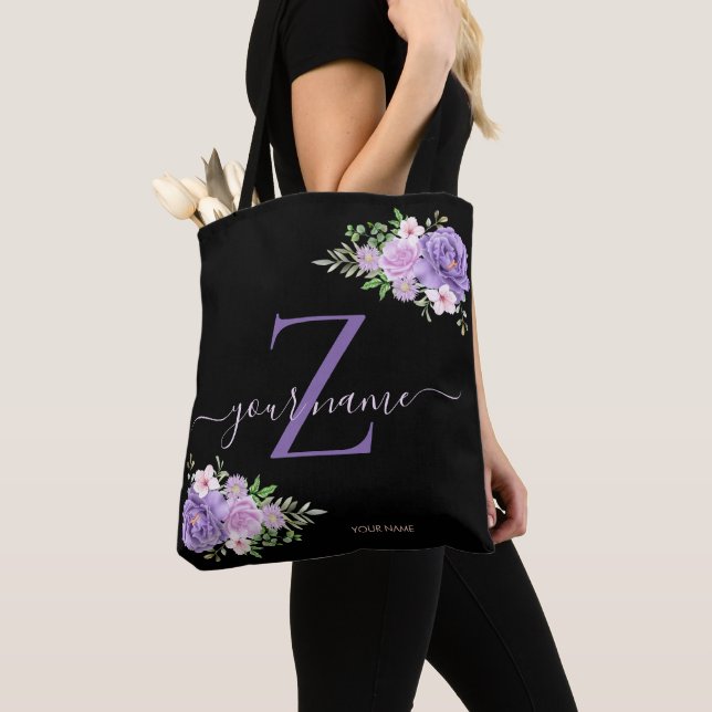 blå marin ros blomma, Modern Minimalistisk Elegant Tygkasse (Närbild)