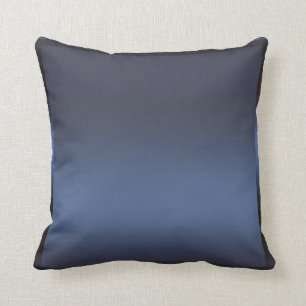 Blå Marin Satin Glans Modern Glamour Kudde