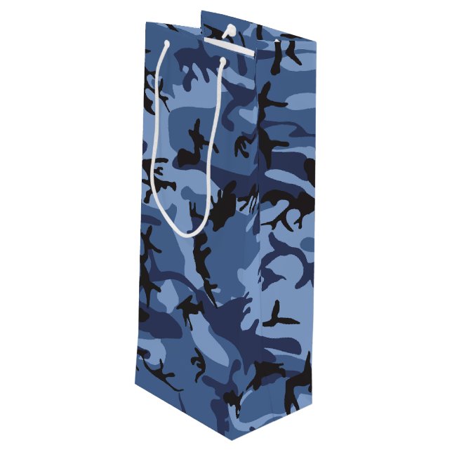 Blå marinkamouflage, militär, armé (Baksidan Vinklad)