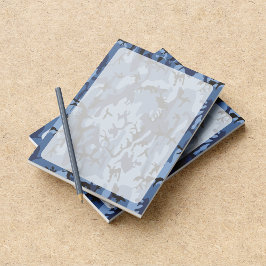 Blå marinkamouflage, militär, armé anteckningsblock