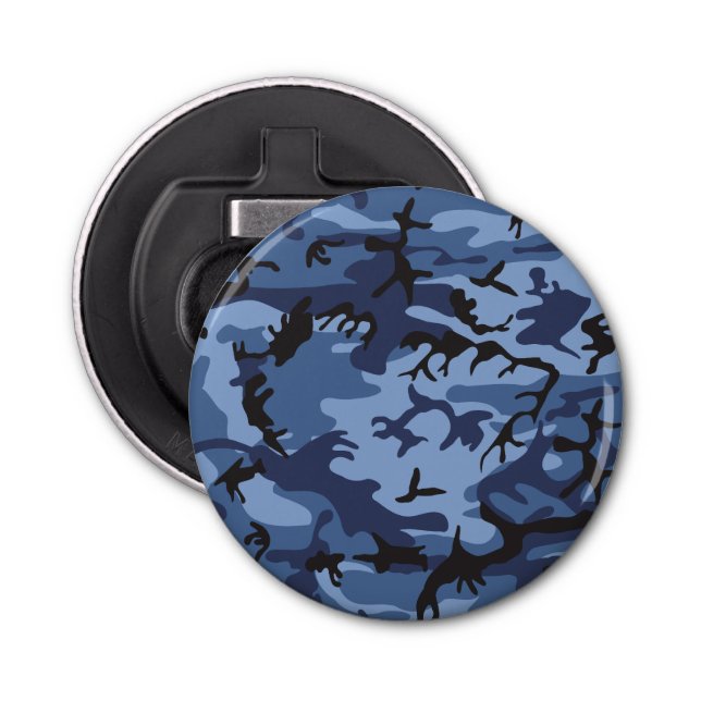 Blå marinkamouflage, militär, armé flasköppnare (Framsidan)