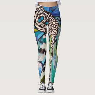 Blå Mariposa Leggings