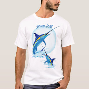 Blå Marlin hoppar ut ur havet T Shirt