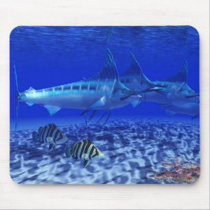 Blå Marlin Pack Mousepad Musmatta