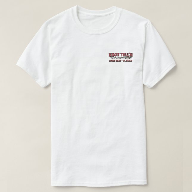 Blå Marlin Rip Art Logotyp T-Shirt (Design framsida)