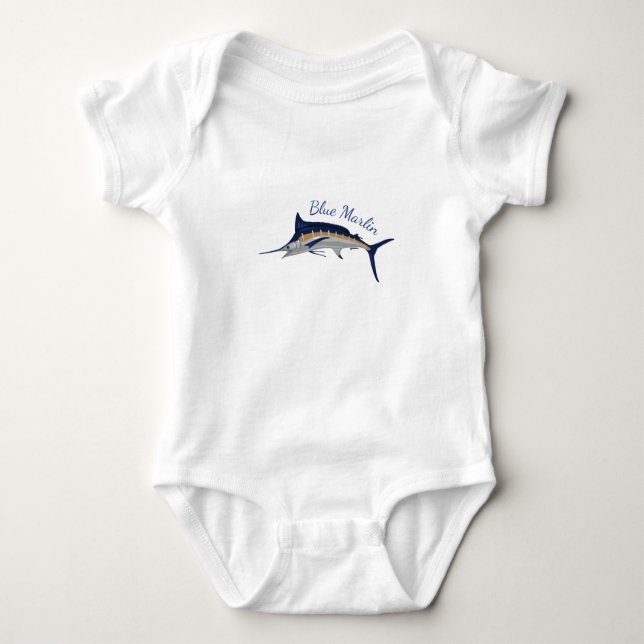 Blå marlin t shirt (Framsida)