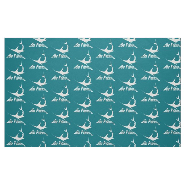 Blå marlin tyg (Fat Quarter)