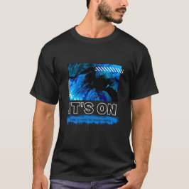 Blå Marmor Abstrakt Akryl Gatugrafik T Shirt