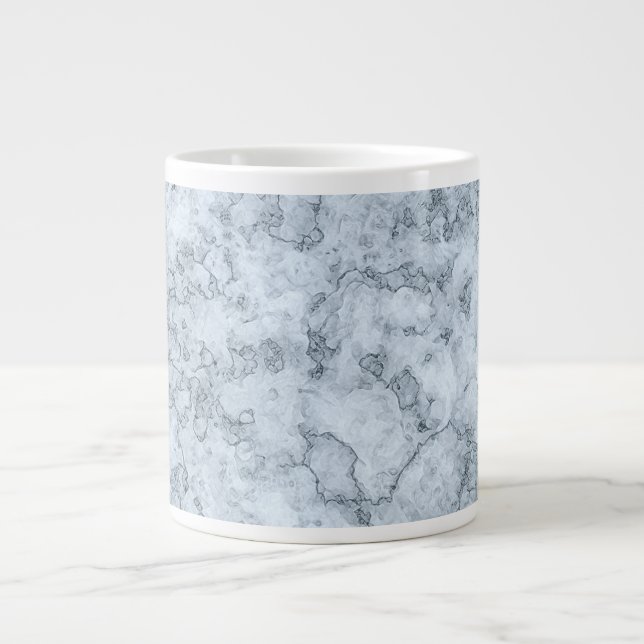 Blå marmor jumbo mugg (Framsidan)