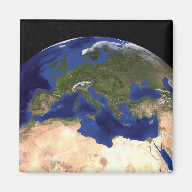 Blå marmor nästa Generation 7 Magnet (Framsidan)