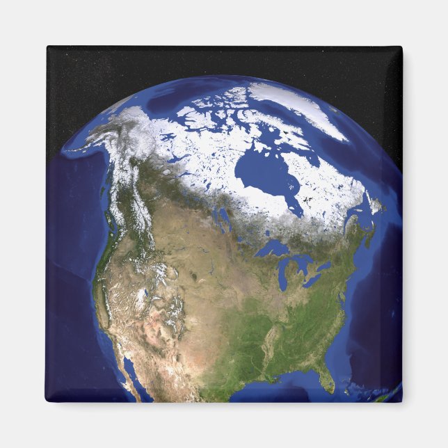 Blå marmor nästa Generation jorden 5 Magnet (Framsidan)