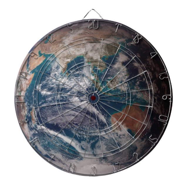 Blå marmor (Östra Hemisphere) Darttavla (Framsidan)