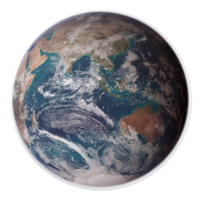 Blå marmor (Östra Hemisphere) Knopp (Framsidan)