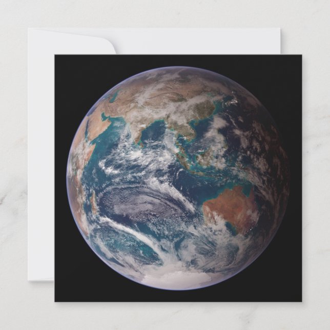 Blå marmor (Östra Hemisphere) Kort (Framsida)