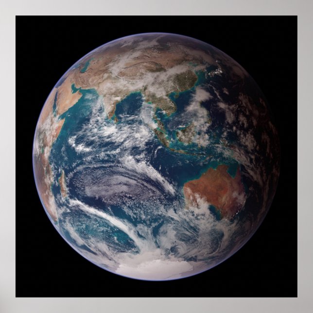Blå marmor (Östra Hemisphere) Poster (Framsidan)