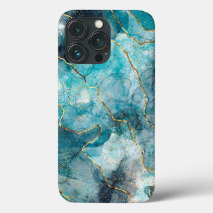 Blå marmorerade Fodral-Mate iphone case