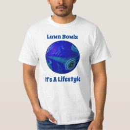 Blå marmorerade Gräsmatta, Manar Value Tshirt T Shirt