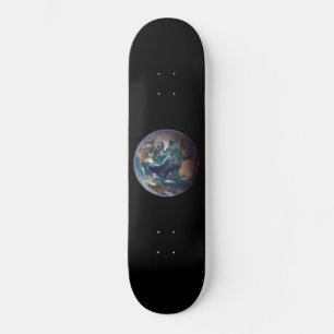 Blå marmorjord (Westerna halvklotet) Mini Skateboard Bräda 18,5 Cm