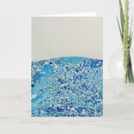 Blå marmorkonst kort