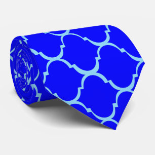 Blå marockansk design slips