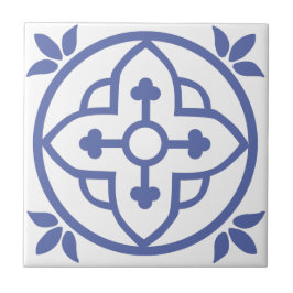 Blå marockansk panel 3 kakelplatta