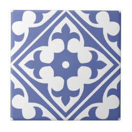 Blå marockansk panel 4 kakelplatta