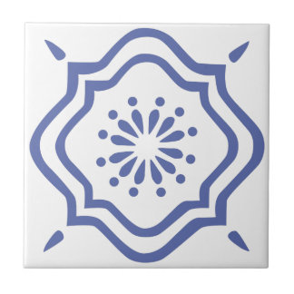 Blå marockansk panel 6 kakelplatta