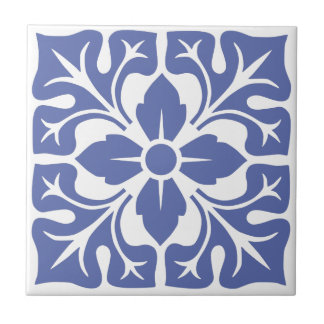 Blå marockansk panel 7 kakelplatta