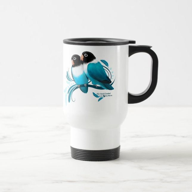 Blå Mask Lovebird Resemugg (Höger)