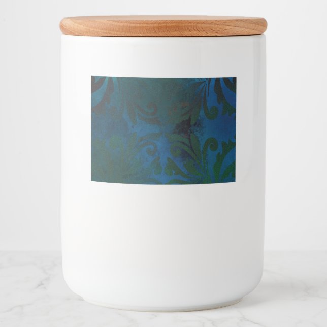 blå mat etiketter (Framsida)