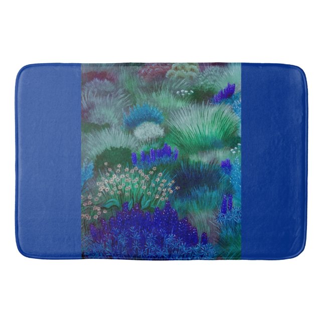 Blå Meadows Bath Mat Badrumsmatta (Framsidan)