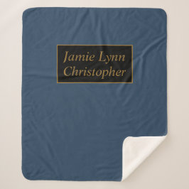 Blå med Guld Par Namn