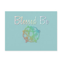 Blå med söt hjärtpentacle