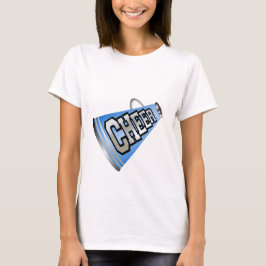 Blå Megafon CheerLedare T-Shirt