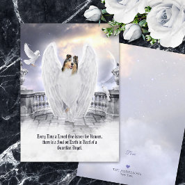Blå Merle Collie Angel - sjukförsäkringskort för b