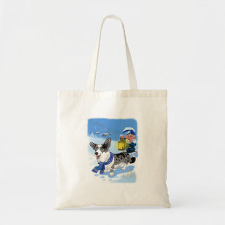 Blå merle Tote Bag Tygkasse