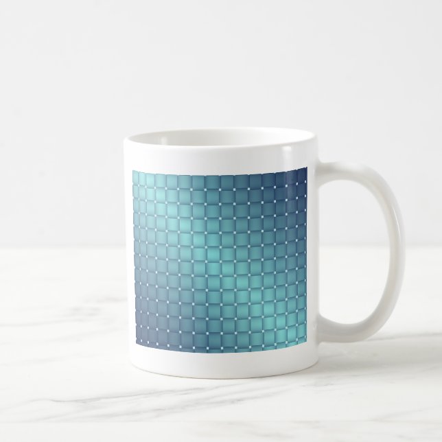 Blå metallplattor, juldekaler kaffemugg (Höger)