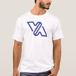 Blå Minimal Bokstav VA Classic T Shirt