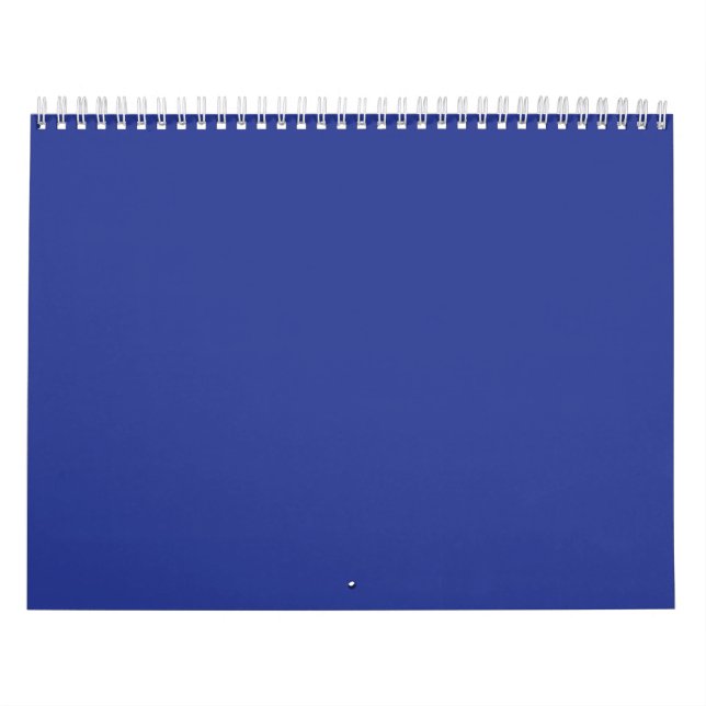 Blå minimalistisk kalender väggplanering månads sk (Omslag)